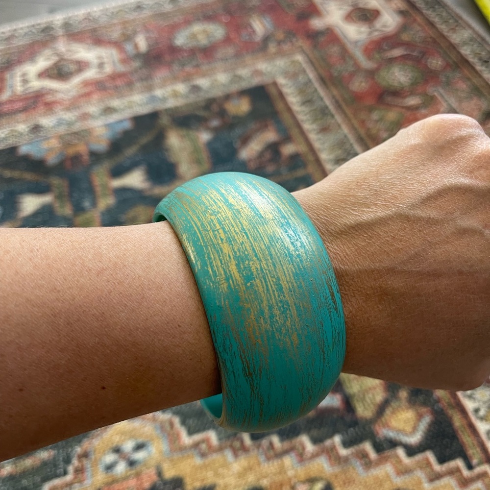 Bangle Bracelet made of wood.